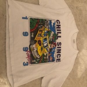 Brandy Melville Graphic Crop Top T-Shirt